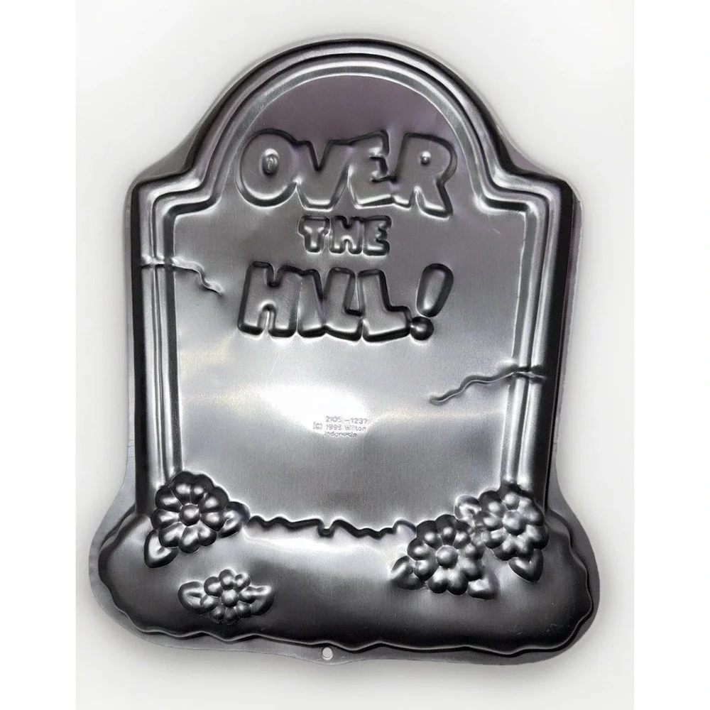 Wilton Over The Hill Tombstone Cake Pan 2105-1237 Vintage 1998 Gravestone RIP